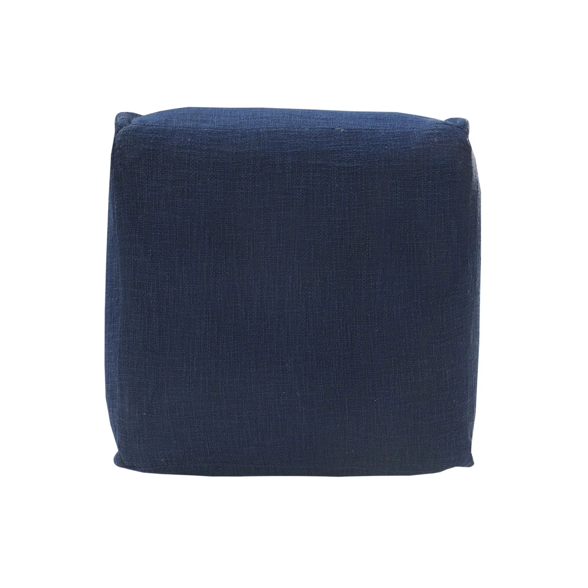 Natural Lr34033 Navy Pouf