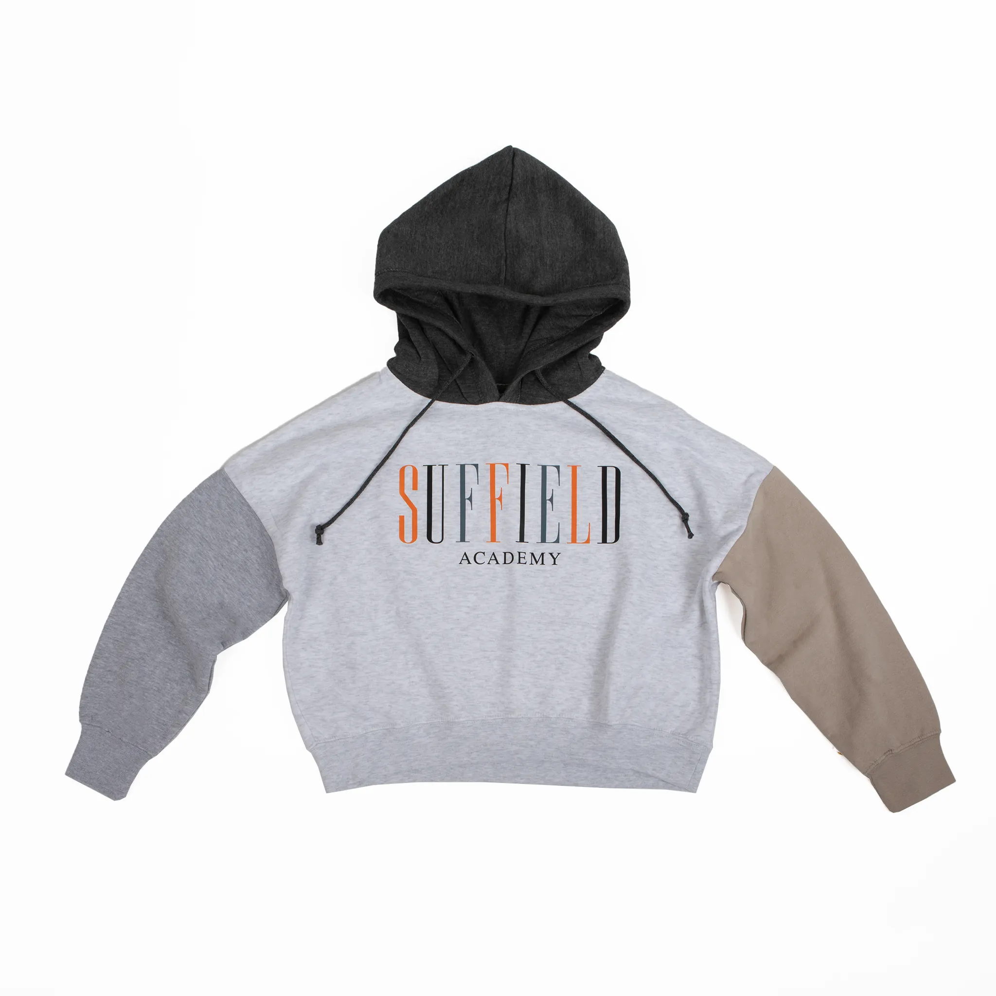 Nike Color Block Crop Hoodie