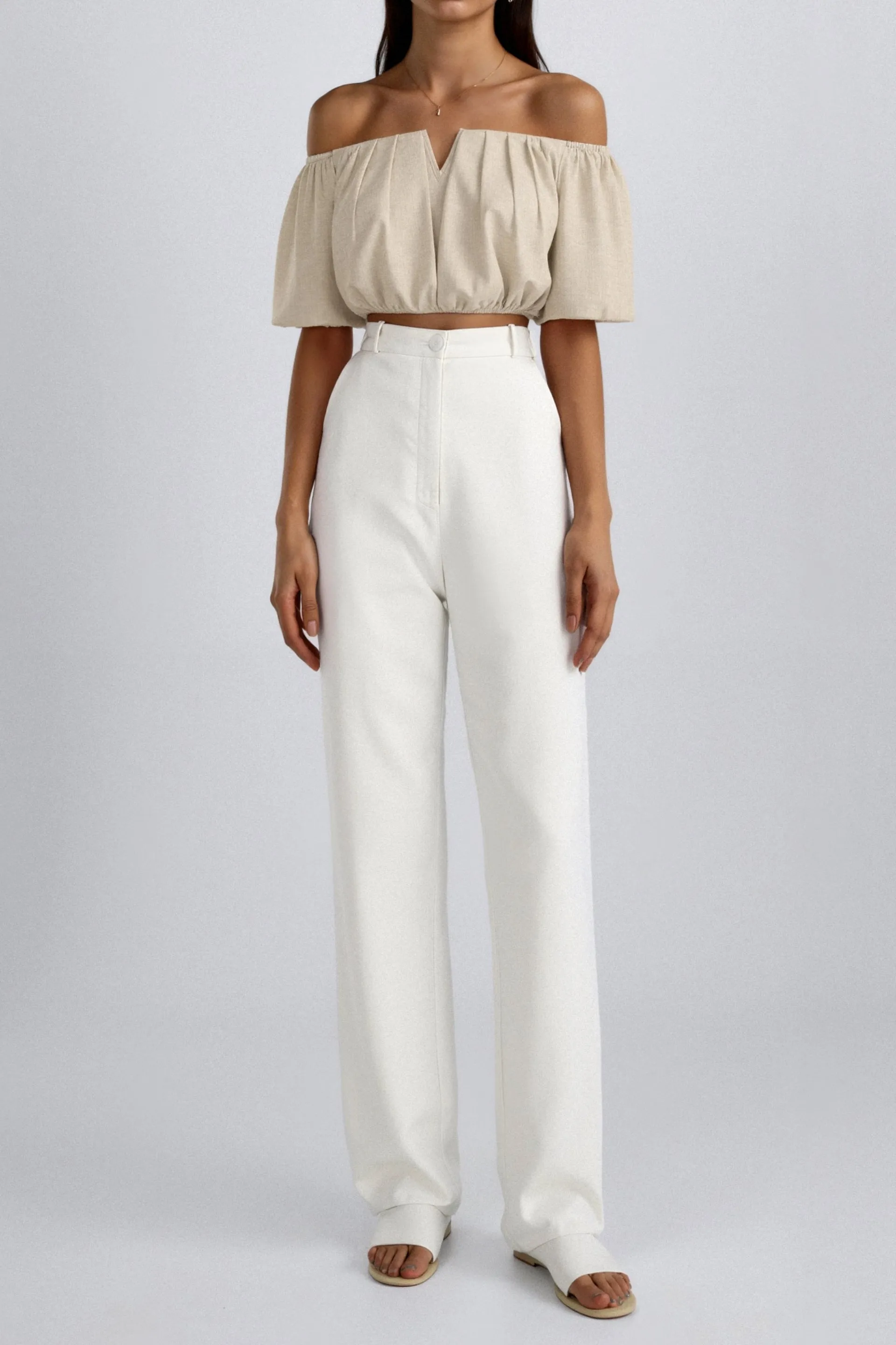 Old Money Elegant Loose Solid Pleated Notch Neck T-shirt