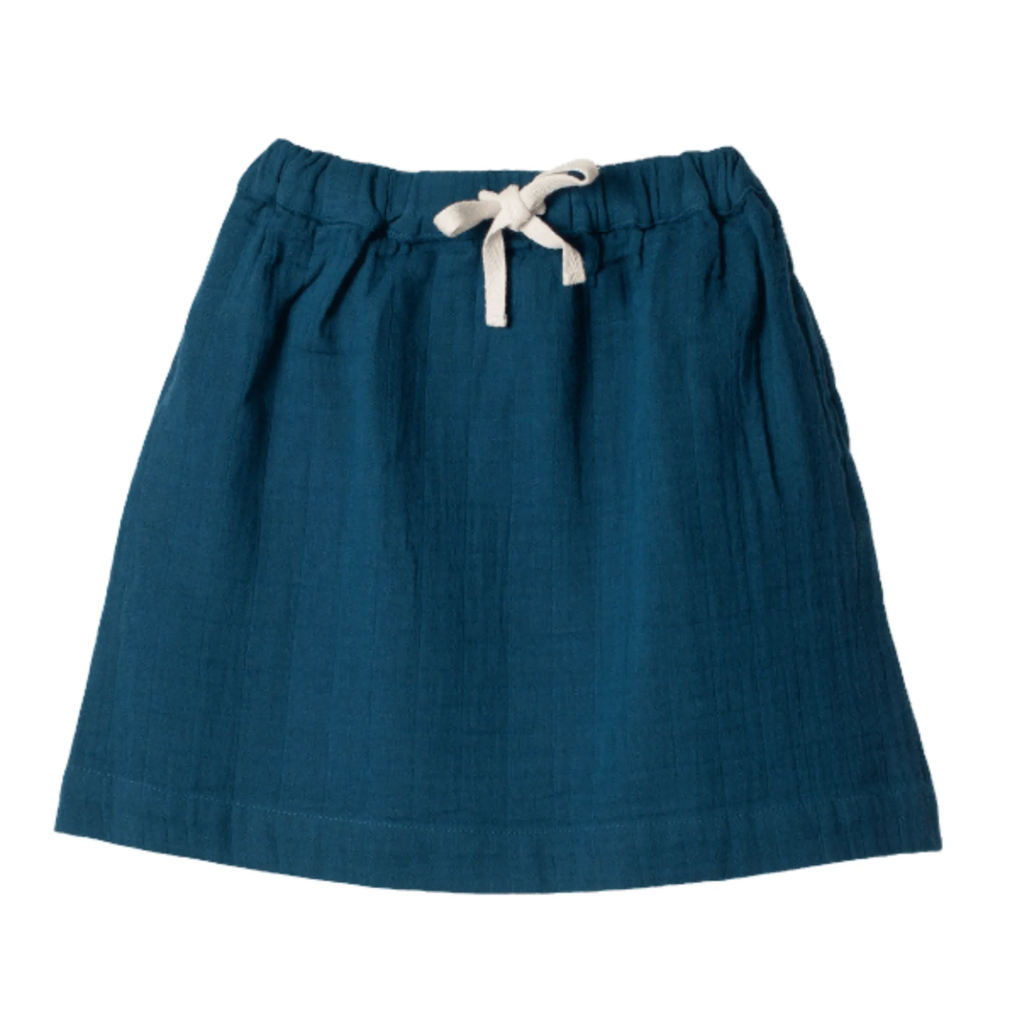 Organic by Feldman Play of Colors Skirt  - Petrol Blue