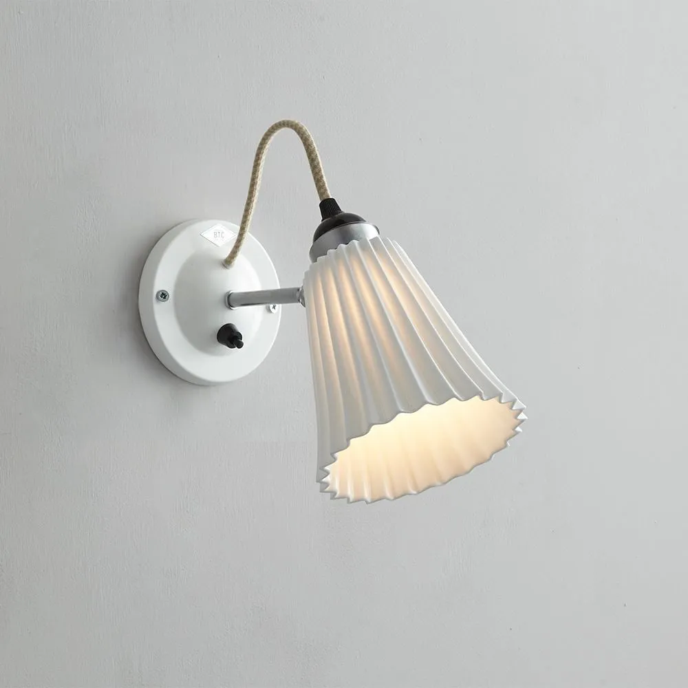 Original BTC Hector Pleat Wall Light