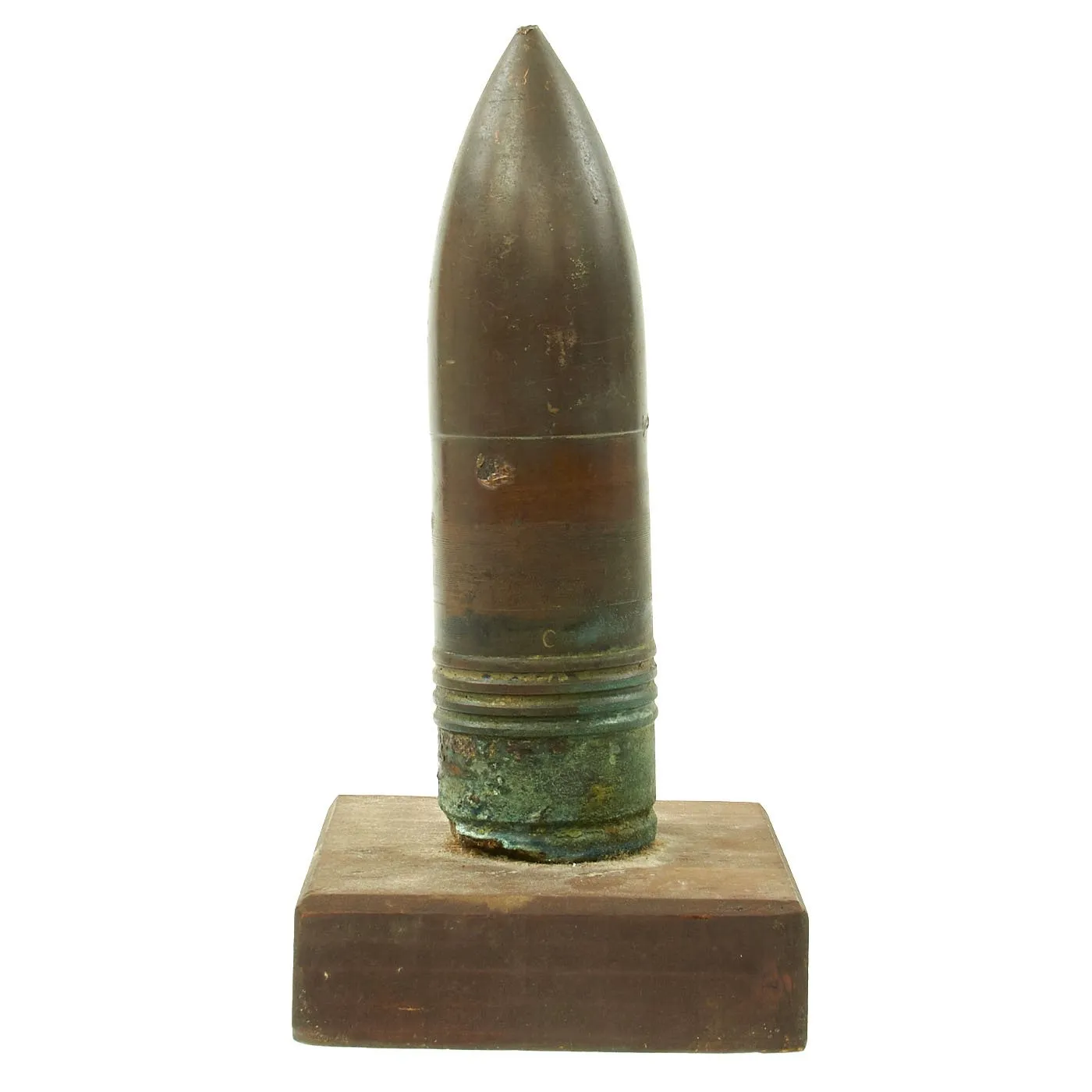 Original Japanese WWII Type 97 57mm Tank Gun Projectile Captured on Guam - USGI Bring Back