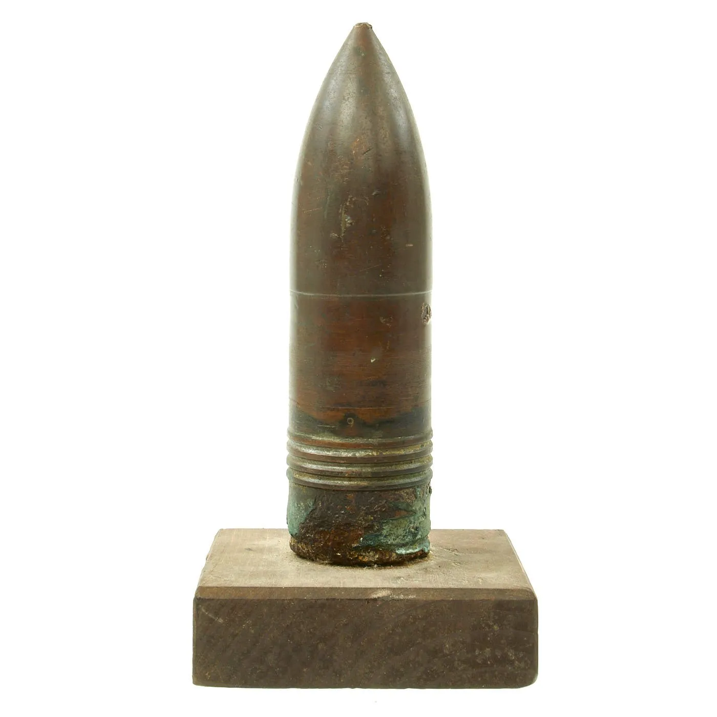 Original Japanese WWII Type 97 57mm Tank Gun Projectile Captured on Guam - USGI Bring Back