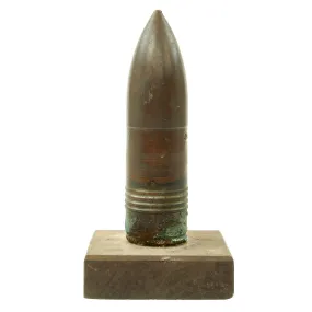 Original Japanese WWII Type 97 57mm Tank Gun Projectile Captured on Guam - USGI Bring Back