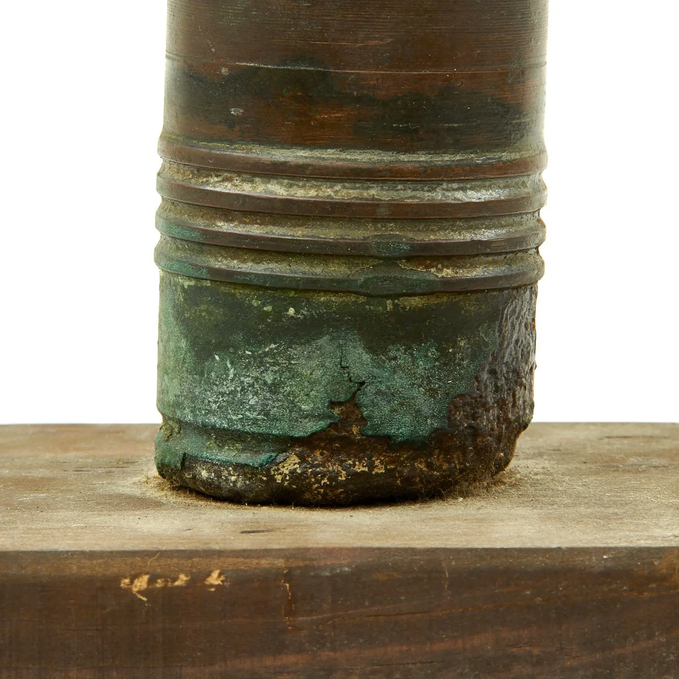 Original Japanese WWII Type 97 57mm Tank Gun Projectile Captured on Guam - USGI Bring Back