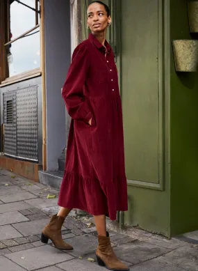 Philippa Organic Corduroy Midi Dress