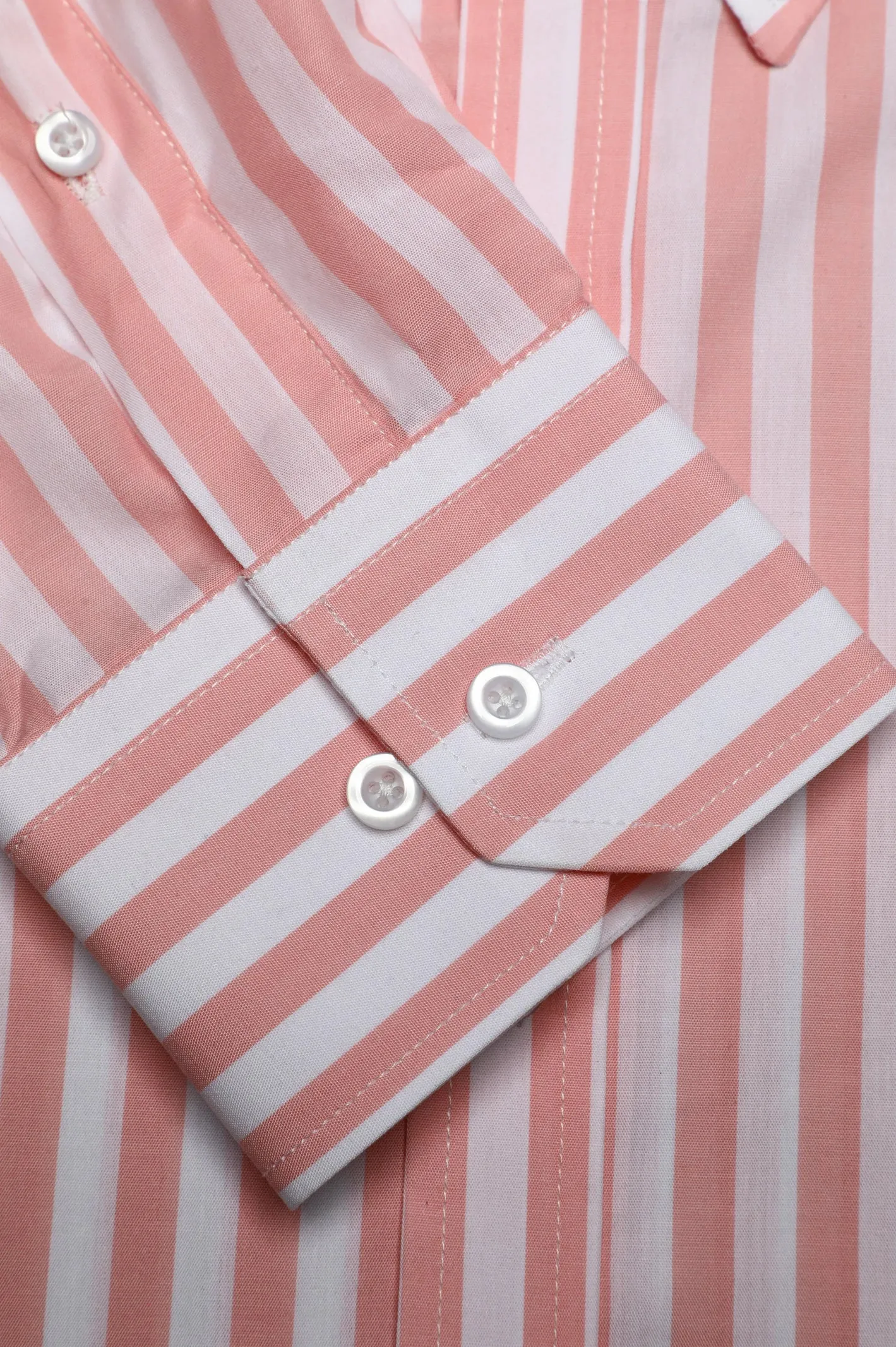 Pink Awning Stripe Casual Shirt