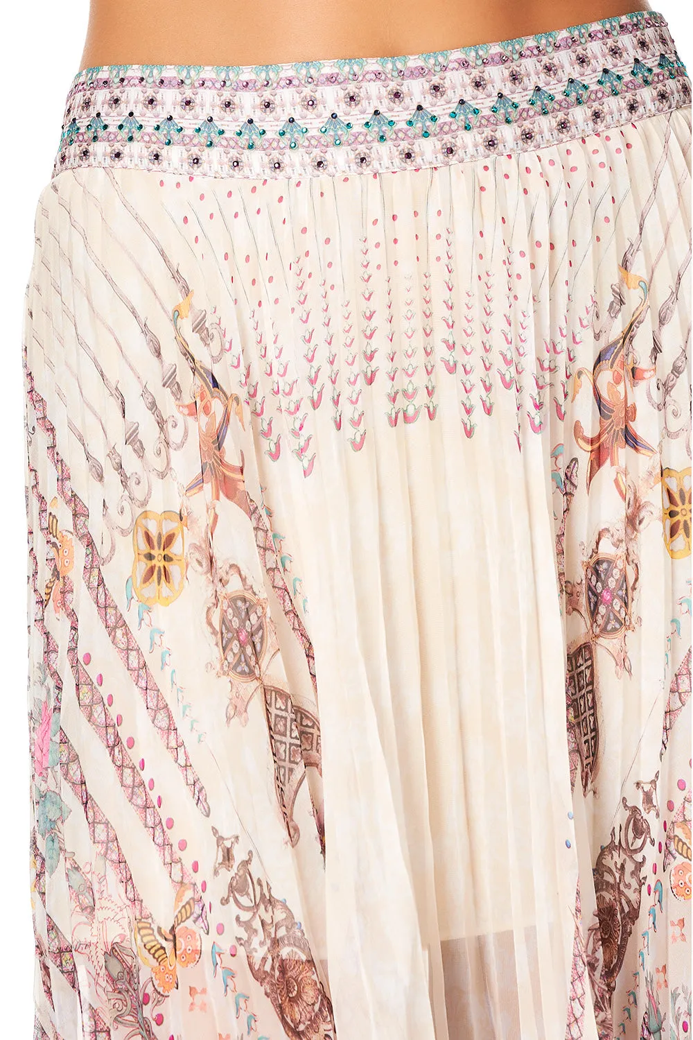 PLEATED FULL HEM SKIRT GOLDEN AGE