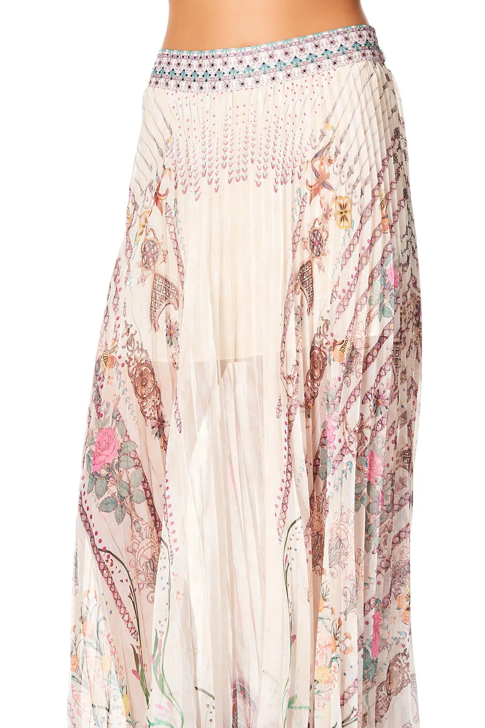 PLEATED FULL HEM SKIRT GOLDEN AGE