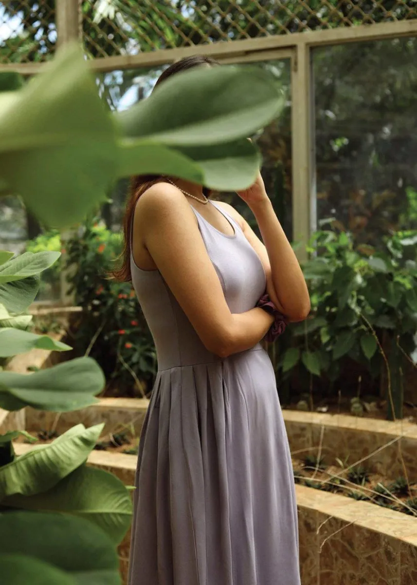 Pleated Petal Dress