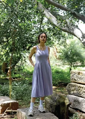 Pleated Petal Dress