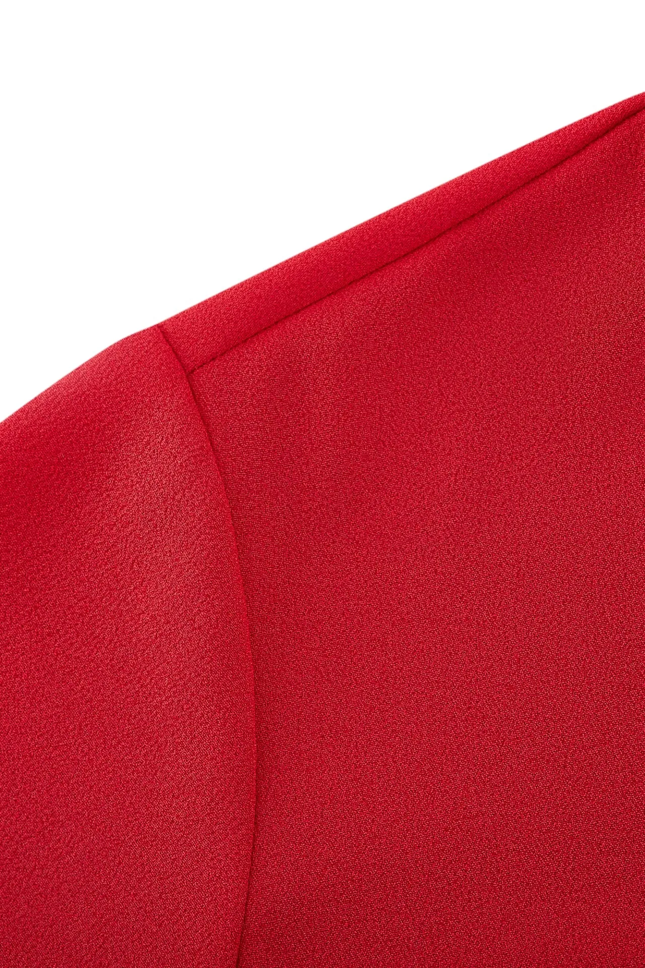 Pleated Stand Collar 
Blouse