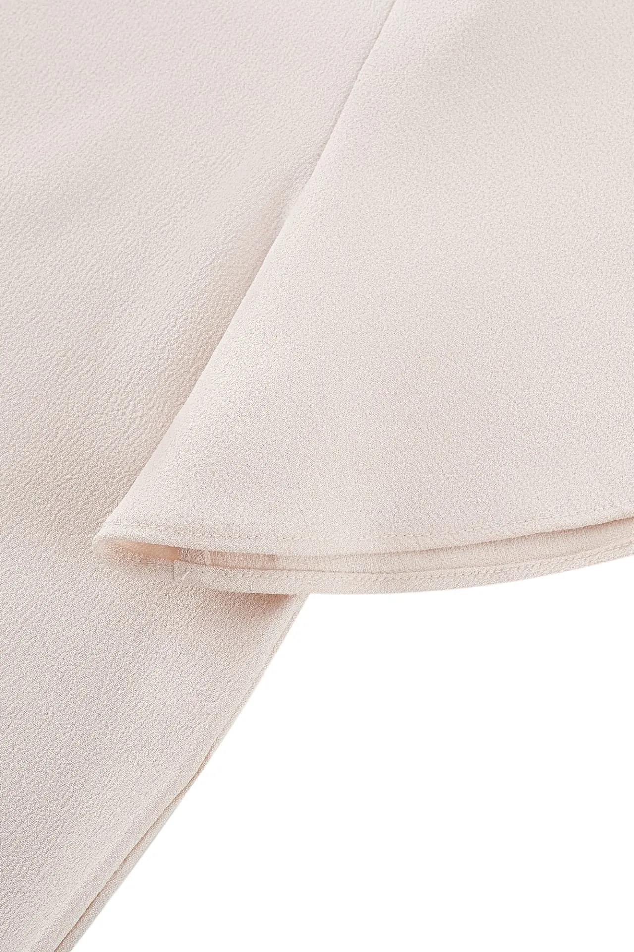 Pleated Stand Collar 
Blouse