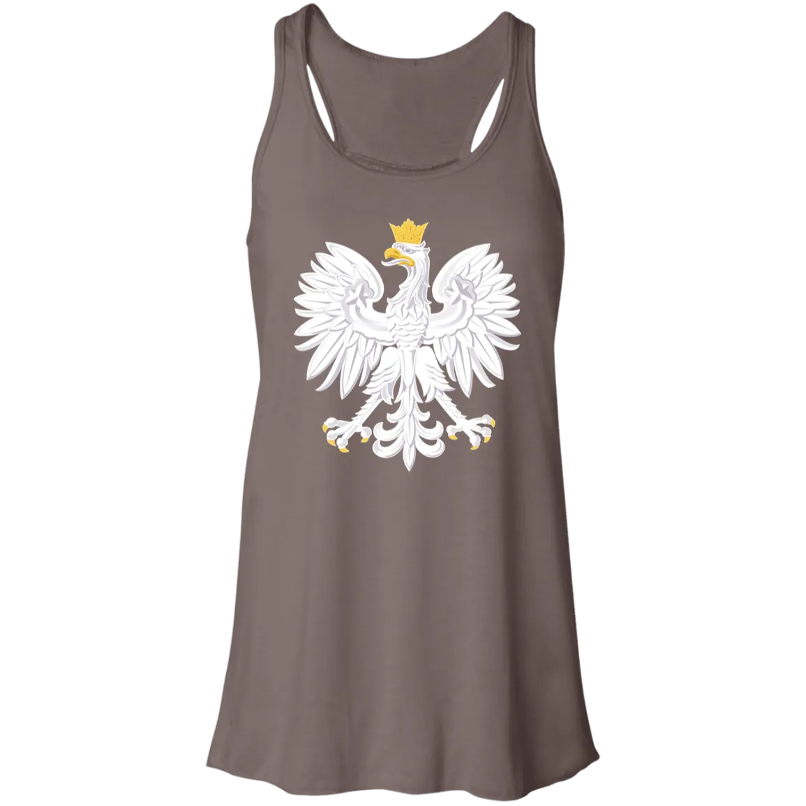 Polish Eagle Ladies Flowy Racerback Tank
