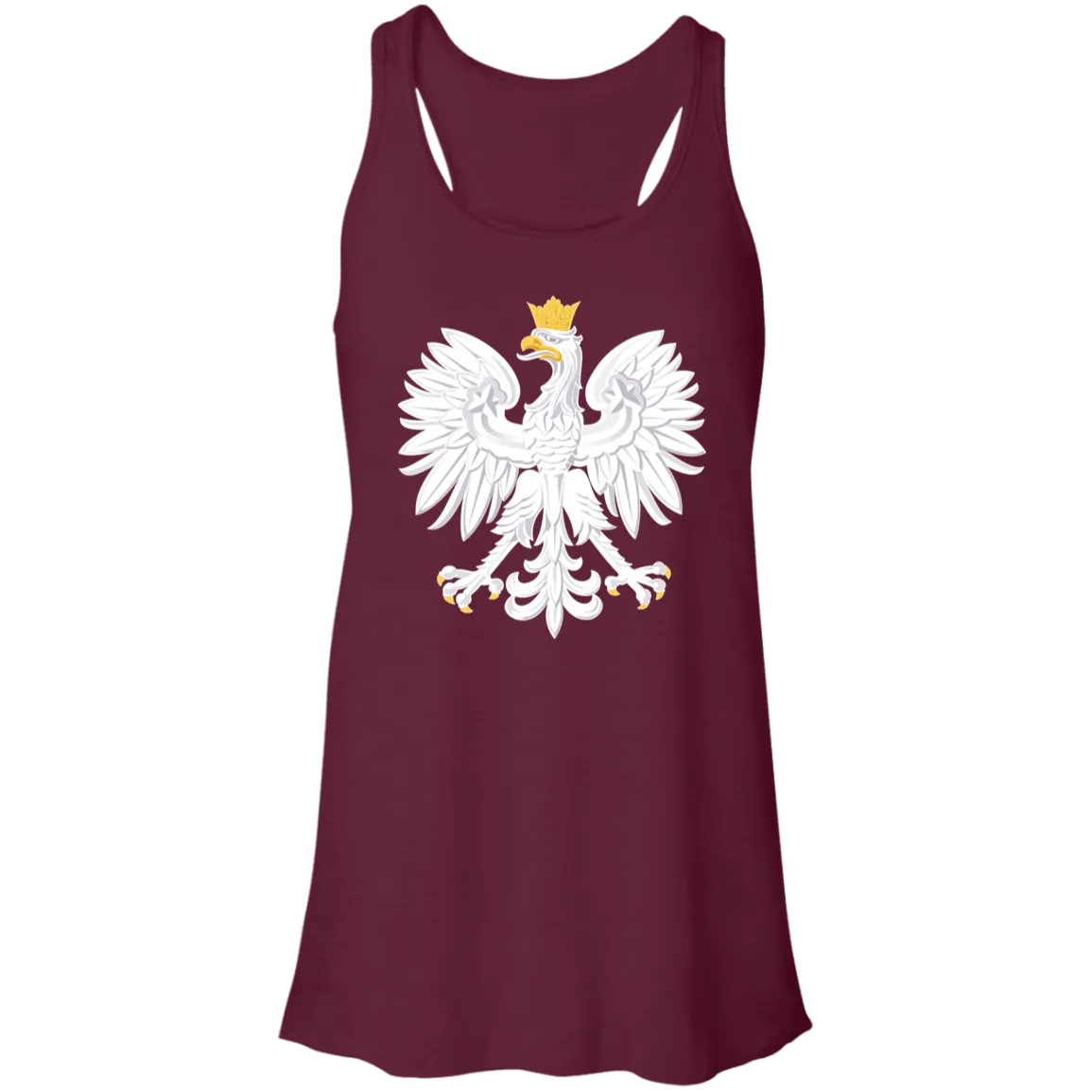 Polish Eagle Ladies Flowy Racerback Tank