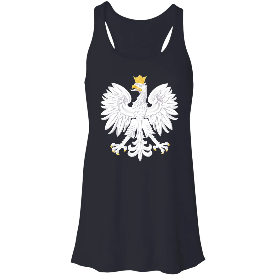 Polish Eagle Ladies Flowy Racerback Tank