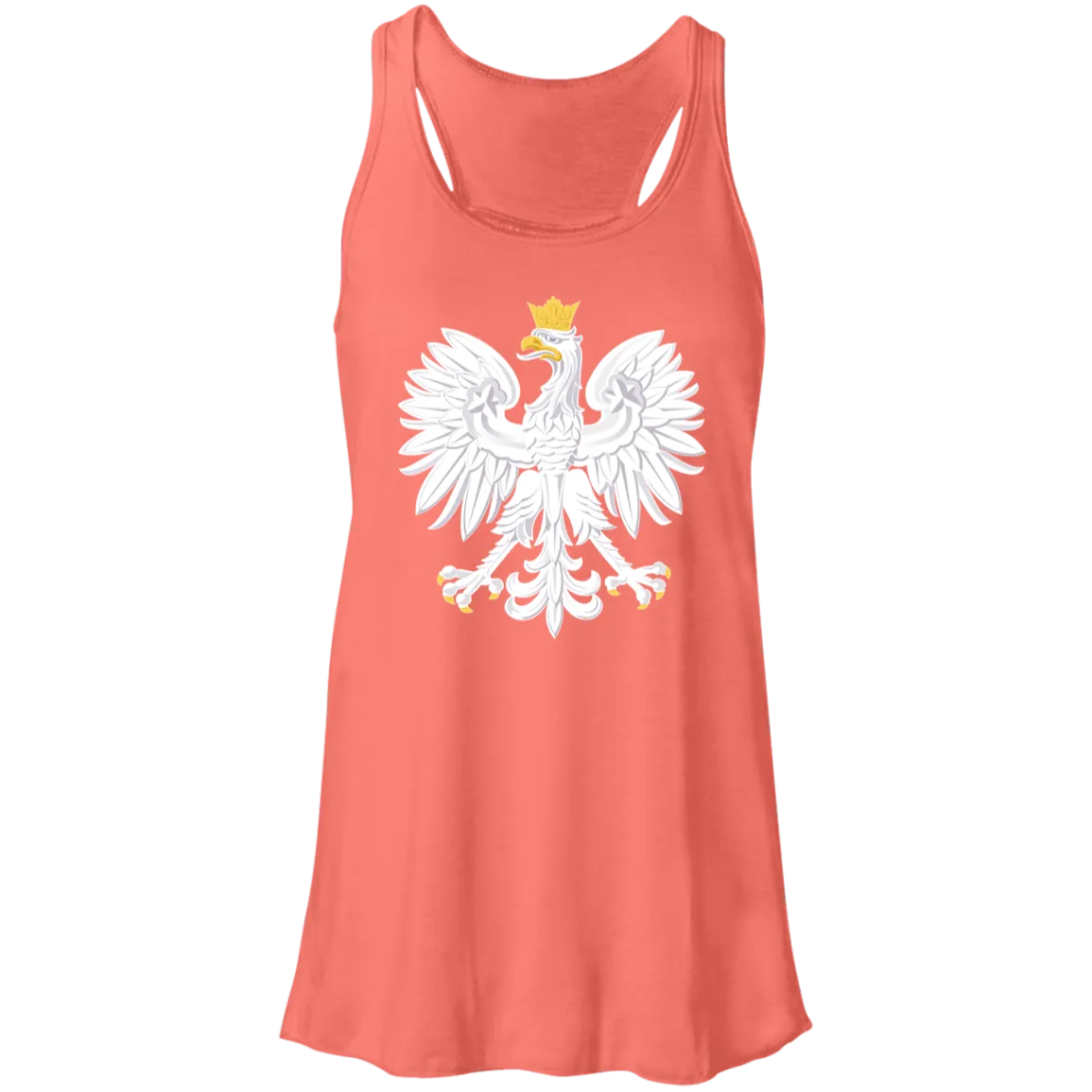 Polish Eagle Ladies Flowy Racerback Tank