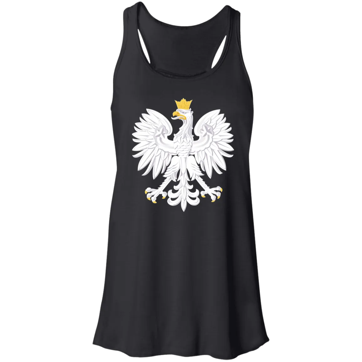 Polish Eagle Ladies Flowy Racerback Tank