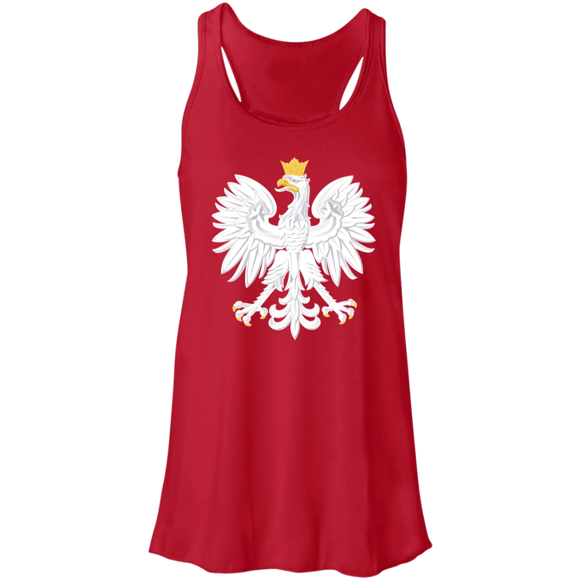 Polish Eagle Ladies Flowy Racerback Tank