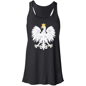 Polish Eagle Ladies Flowy Racerback Tank