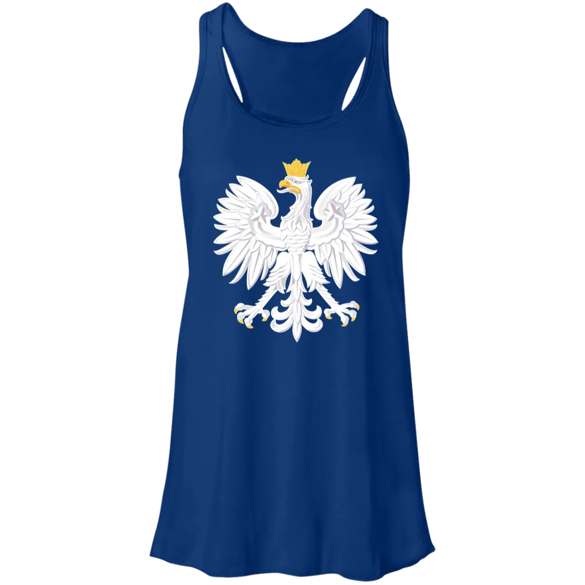 Polish Eagle Ladies Flowy Racerback Tank