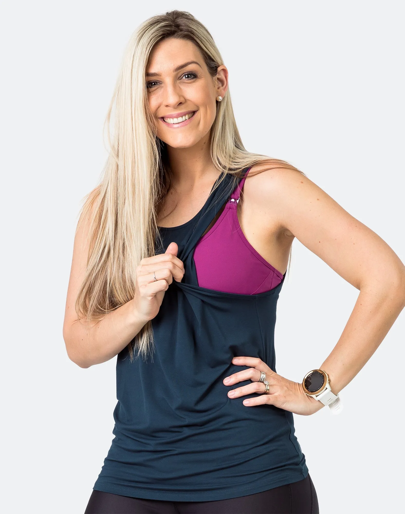 Relove ** Breastfeeding Top - Casual Tank Peacock