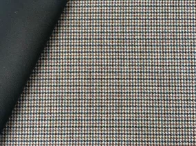 Reversible Teal Blue & Chocolate Wool Plaid