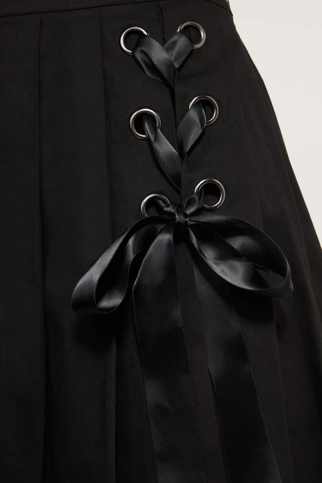 Satine Lacing Pleated Skirt