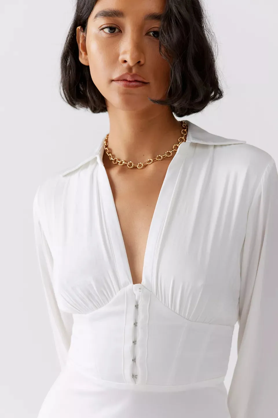 Shirt Dress White