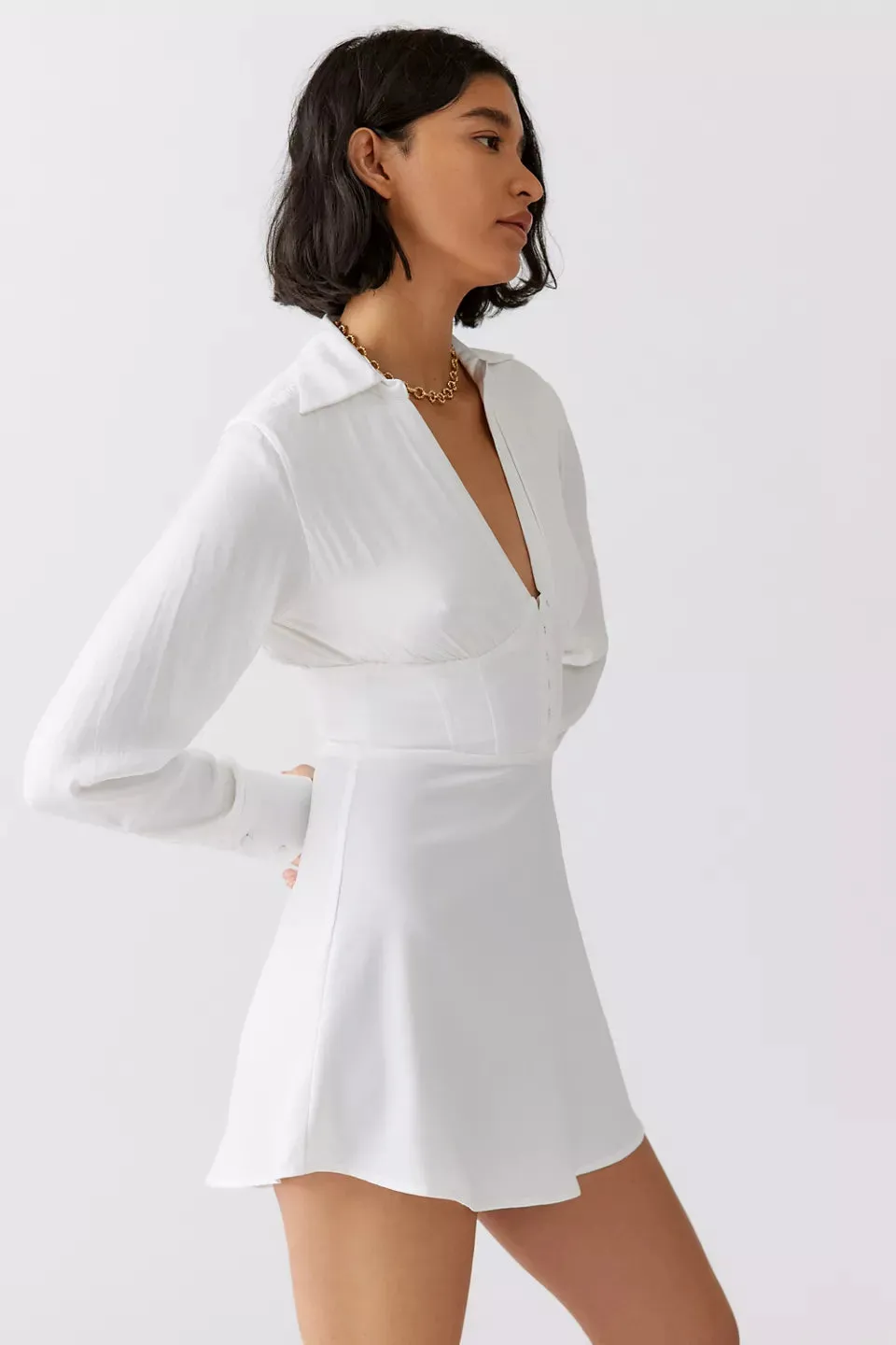 Shirt Dress White