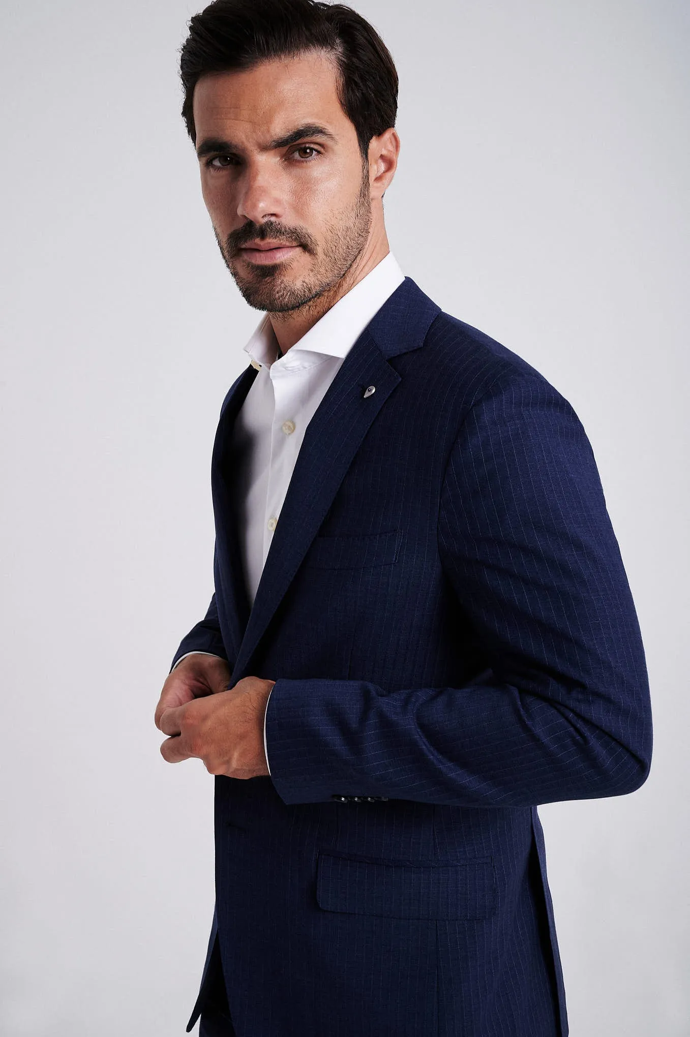 Sim fit wool stretch suit