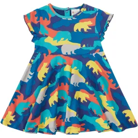 Skater dress- camo bear