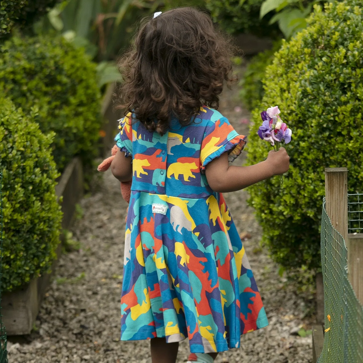 Skater dress- camo bear