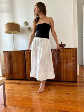 SKIRT WHITE COTTON