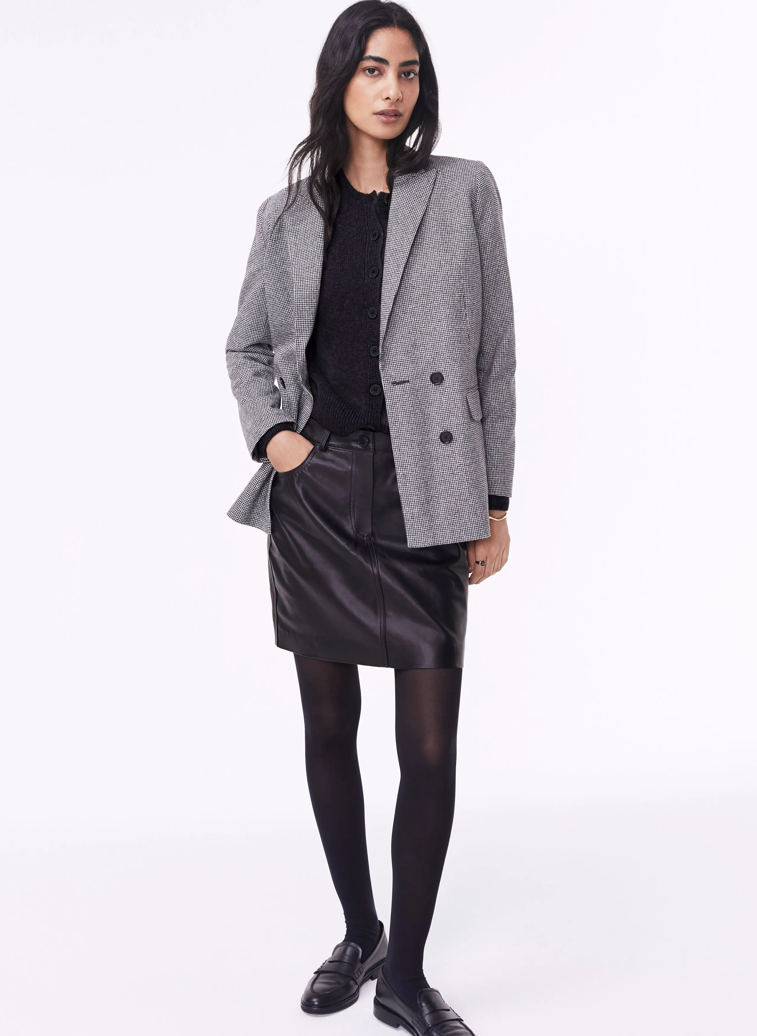 Solange Leather Skirt 