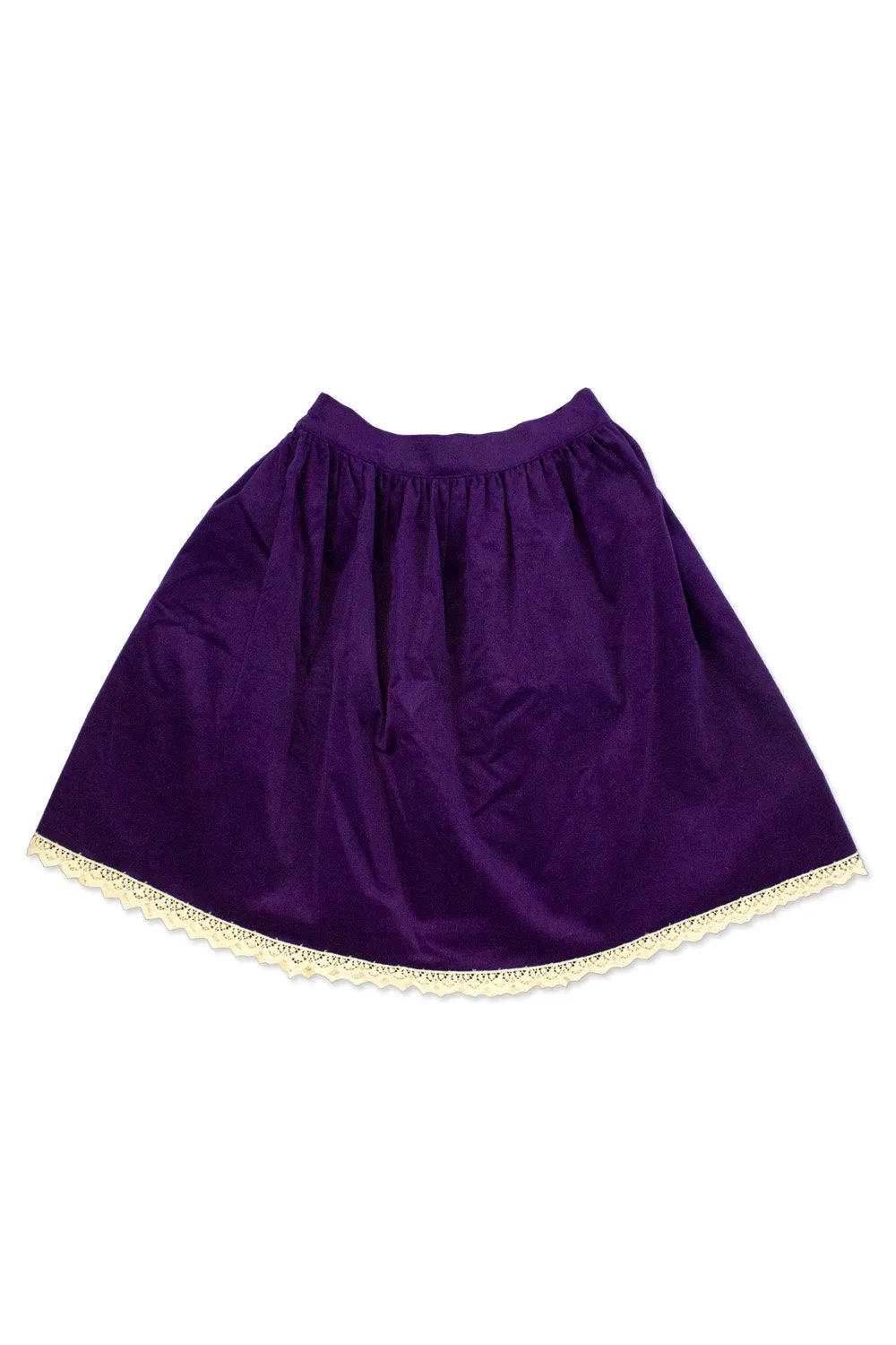 Solid Velvet Skirt