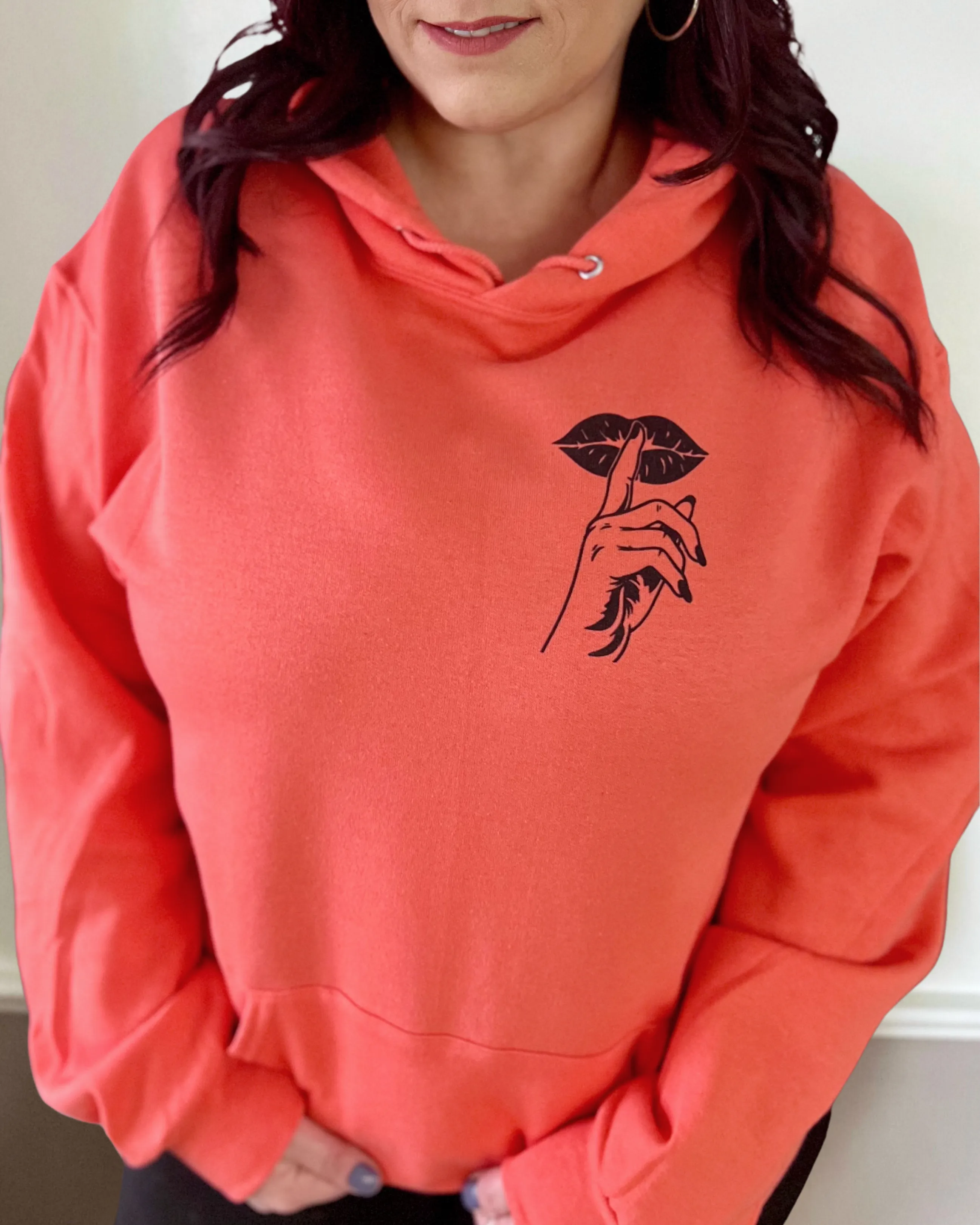 something about keeping my mouth shut don't sit right with me | hooded sweatshirt