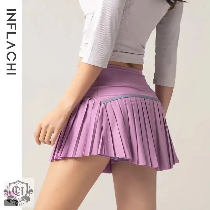 Sporty Chic Pleated Mini Skirt
