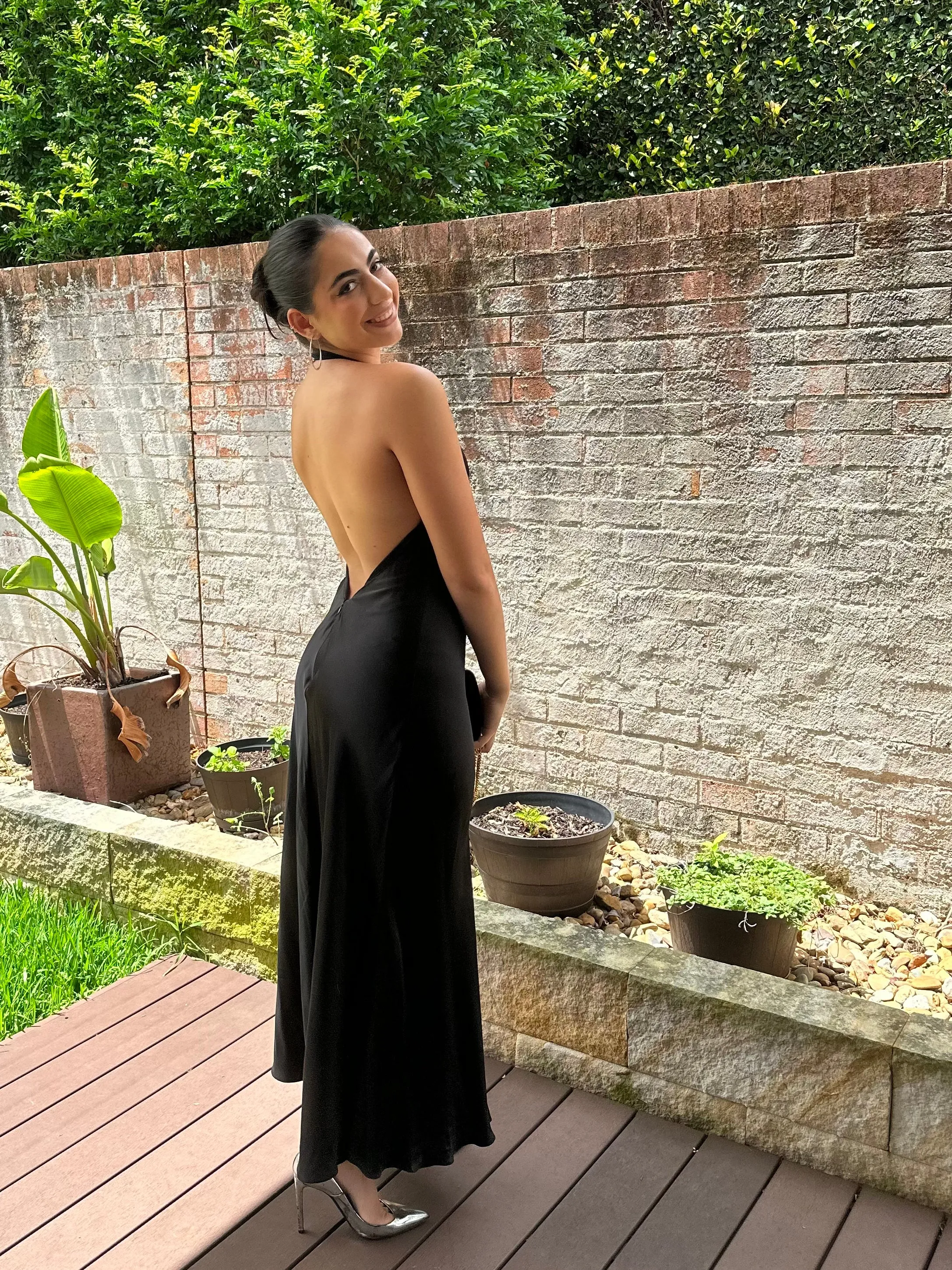 Studio Amelia Halter Midi Dress (For Hire)