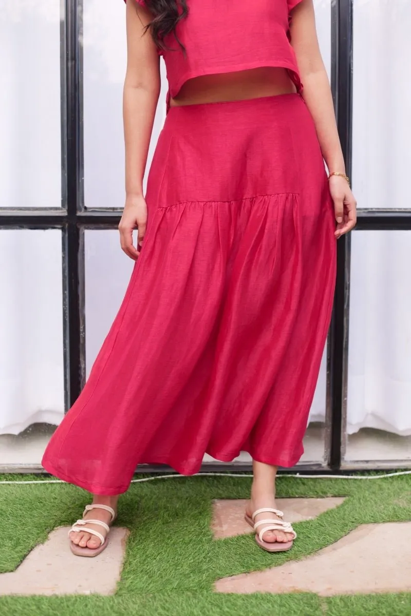 Thames Tide Skirt - Pink