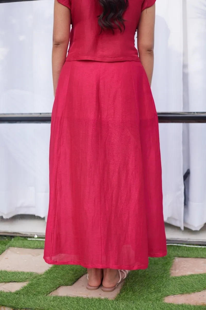 Thames Tide Skirt - Pink