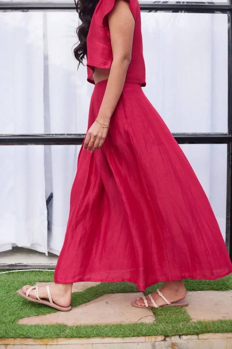 Thames Tide Skirt - Pink