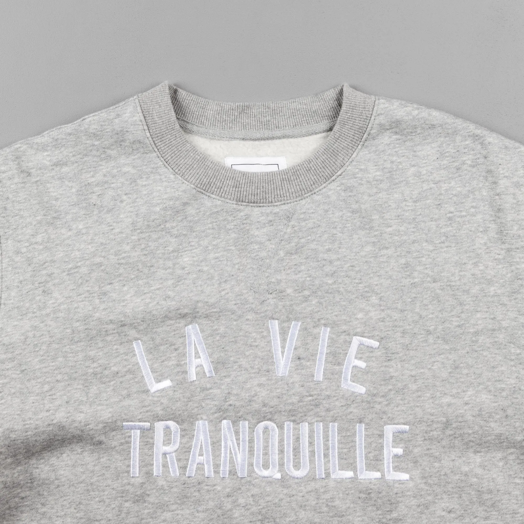 The Quiet Life La Vie Tranquille Crewneck Sweatshirt - Heather Grey