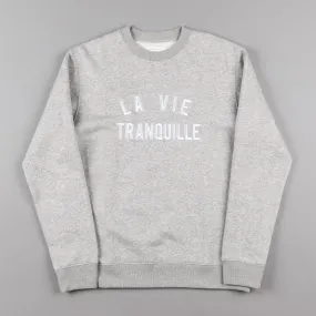 The Quiet Life La Vie Tranquille Crewneck Sweatshirt - Heather Grey