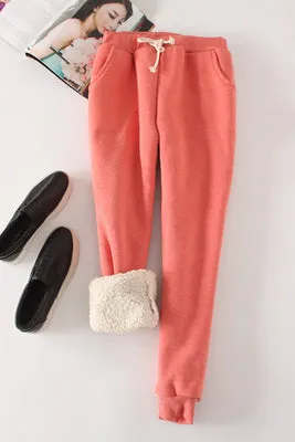 Thicker Elastic Waist Women's Pants