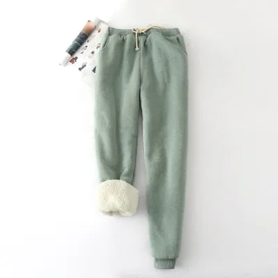 Thicker Elastic Waist Women's Pants