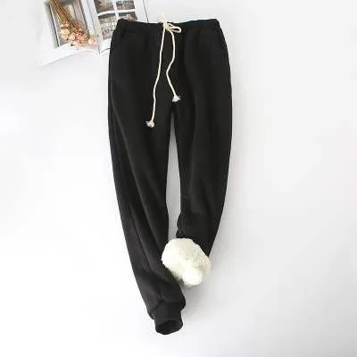 Thicker Elastic Waist Women's Pants