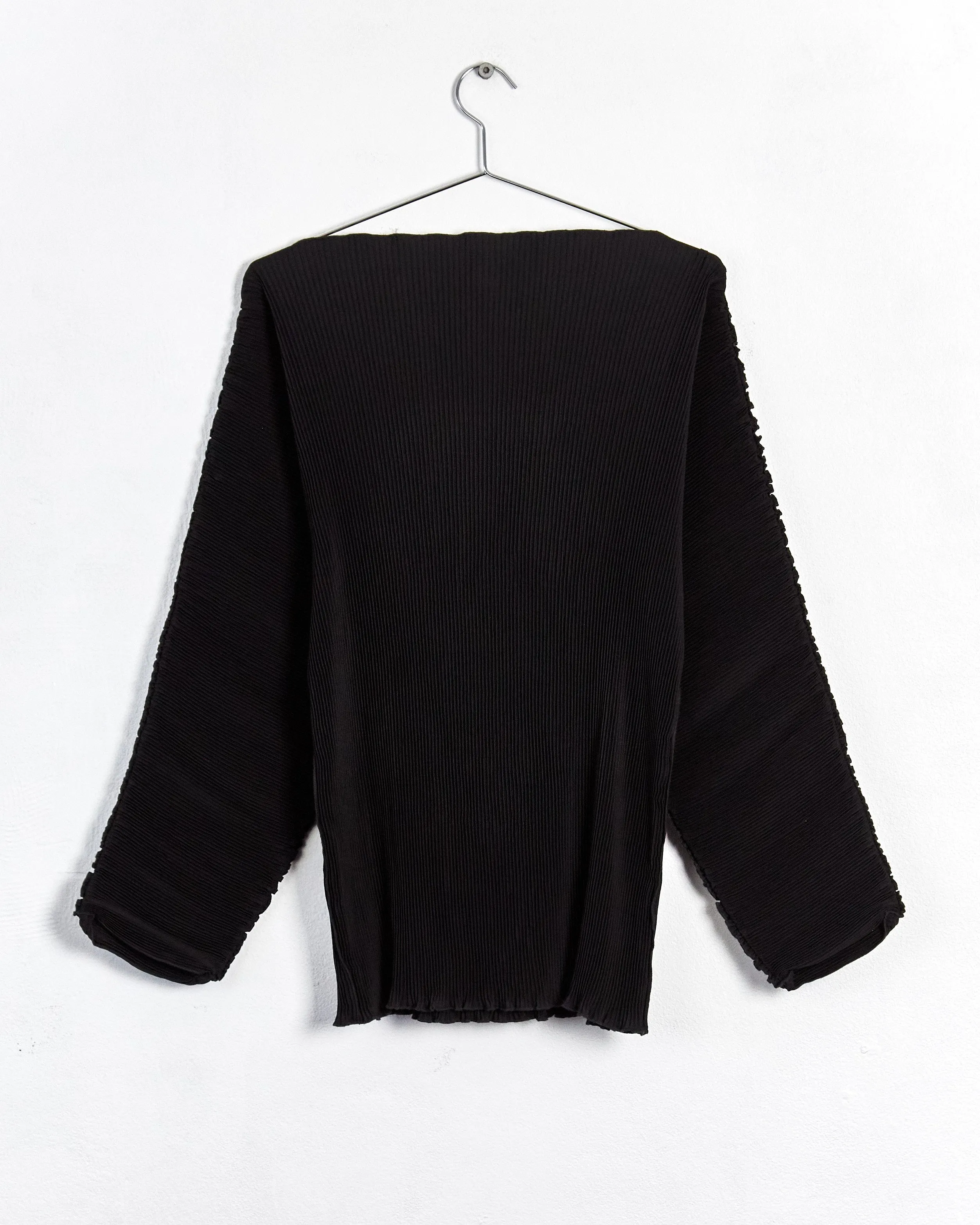 Totême 'azores' plissé top, black, 8