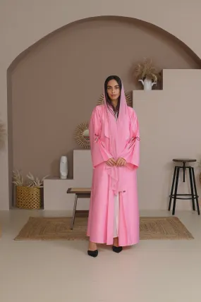 TRENDY BLAZER PINK ABAYA #349