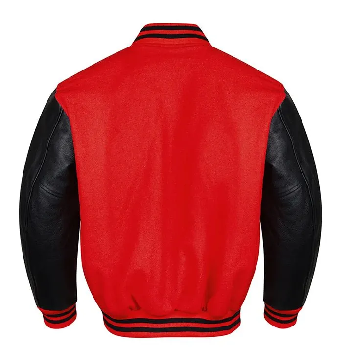 Varsity Jacket - Red Black